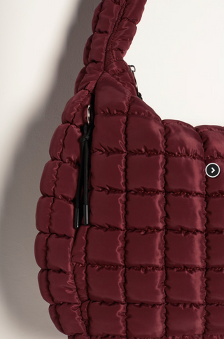 Quilted Carryall (Deep Mullberry)