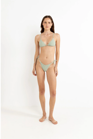 Lola Check Slide Tri Top (Green)