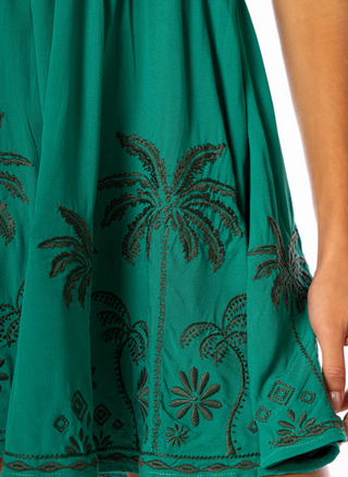 Tropical Green Parfait Short Dress ONLINE EXCLUSIVE