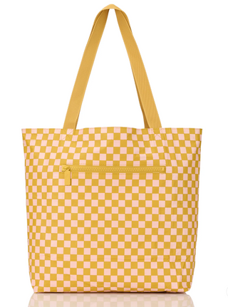 Reversible Tote Market Stripe (Hey Girl on Hot Mustard)