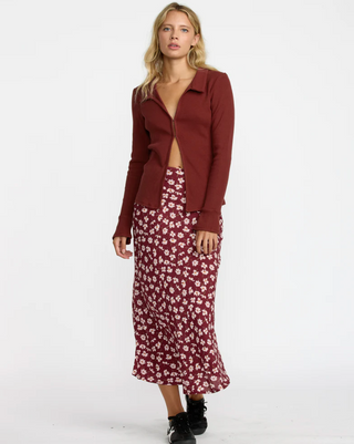 Devine Knit Long Sleeve (Cranberry)