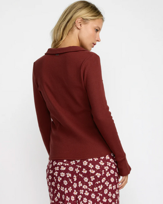 Devine Knit Long Sleeve (Cranberry)