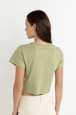 Rhythm Sun Crop Crew Tee (Sage)