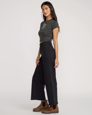Free Fall High-Waist Pants (BLK)
