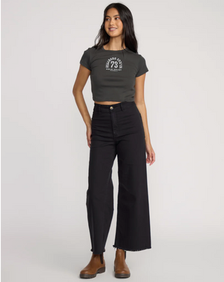 Free Fall High-Waist Pants (BLK)