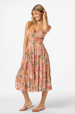 ESTHER CAMELLA MIDI DRESS (Cork)