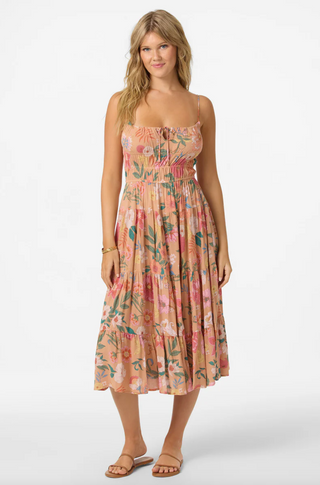 ESTHER CAMELLA MIDI DRESS (Cork)