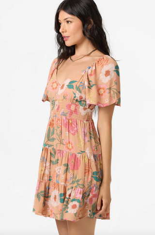 LAYKEN CAMELLA SHORT DRESS (Cork)