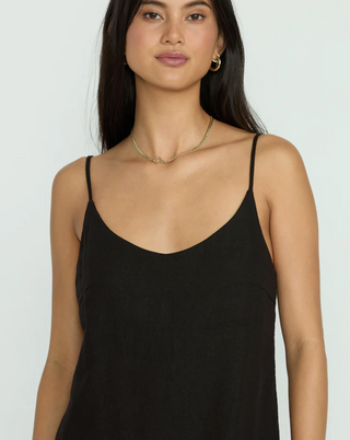 Summer Love Mini Slip Dress (Black)