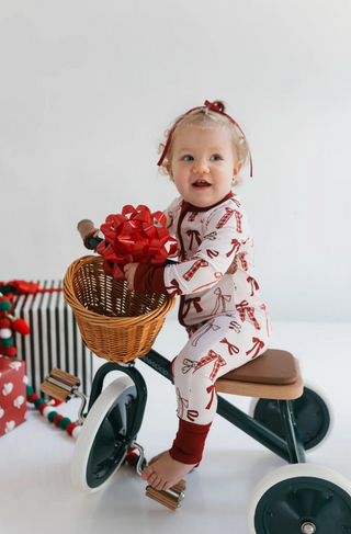 Merry Little Bows Zipper Romper