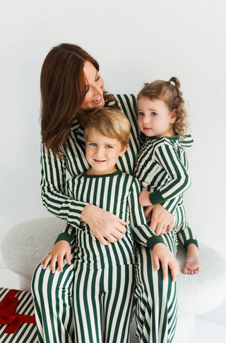Green Stripe Two Piece Set