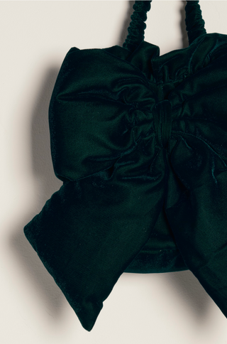 BELLE VELVET BOW BAG
