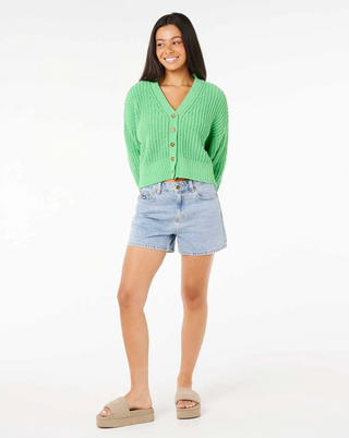 Neon Isles Cardigan (Irish Green)