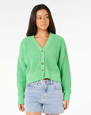 Neon Isles Cardigan (Irish Green)