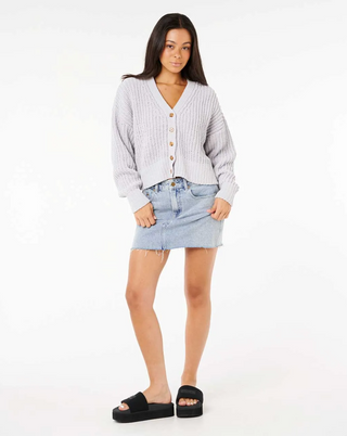 Neon Isles Cardigan (Grey)