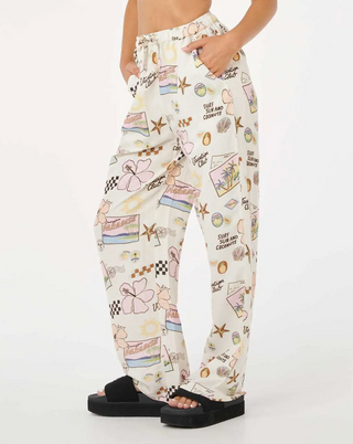 Sunset Luau Wide Leg Pants (Off White) ONLINE EXCLUSIVE
