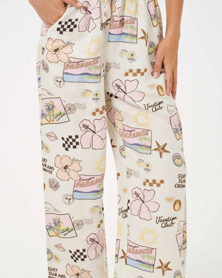 Sunset Luau Wide Leg Pants (Off White) ONLINE EXCLUSIVE