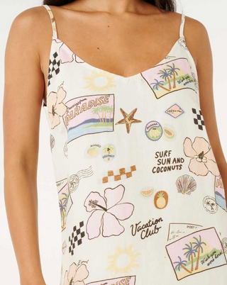 Sunset Luau Mini Dress (Off White) ONLINE EXCLUSIVE