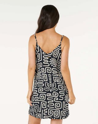 Sunset Luau Mini Dress (Black/Off White) ONLINE EXCLUSIVE