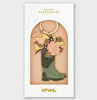 Plant Lover Boots Keychain