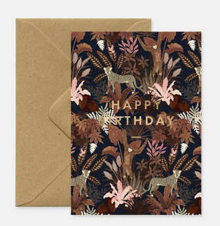 Monkie - Happy Birthday Card