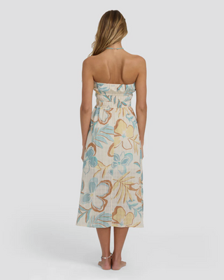 In the Sky Midi Dress (White Cap)