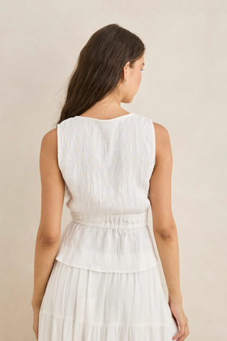 Keiki Plunge Top (Cream)