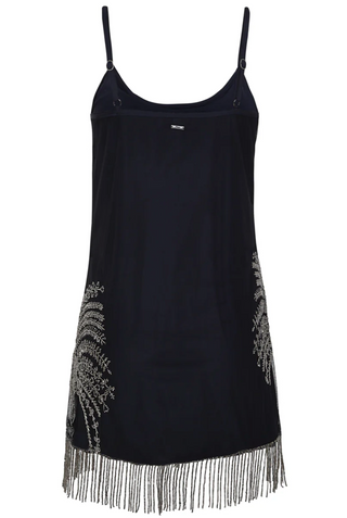Midnight Palm Tatami Short Dress