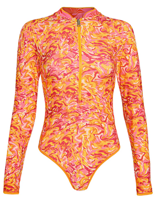 Water Blossom Cardi C Cheeky Cut Surf One Piece