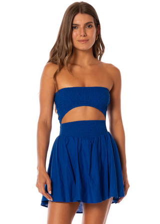 Cobalt Blue Seraphina Short Dress