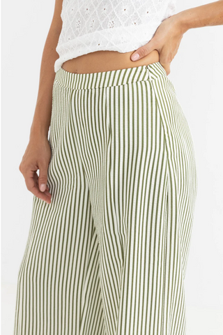 COVE STRIPE WIDE LEG PANT (ALO)
