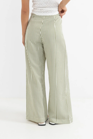 COVE STRIPE WIDE LEG PANT (ALO)