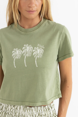 PALMS CROP CREW TEE (Palm)