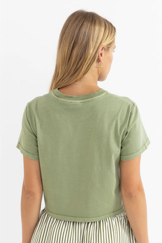 PALMS CROP CREW TEE (Palm)