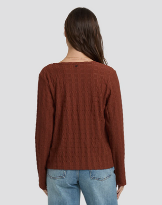 Havana Long Sleeve Knit Top (Cowhide)