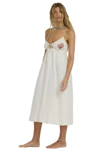 Wave Haze Midi Dress (Stencil Wash)