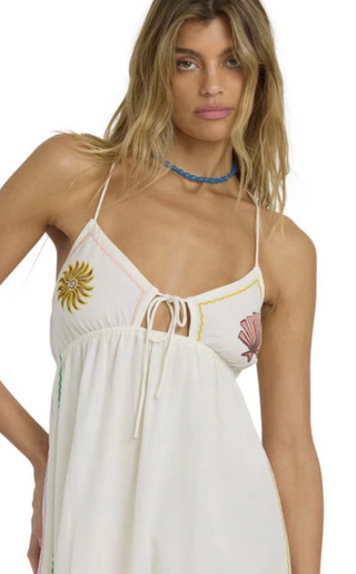 Wave Haze Midi Dress (Stencil Wash)