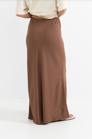 nadia bias cut maxi skirt (CHO)