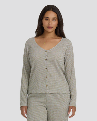 Hot Check Long Sleeve Knit Top (MTO)