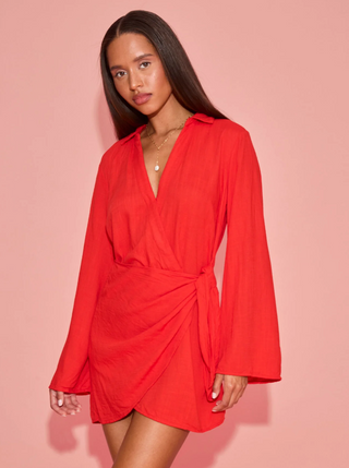 Las Palmas Dress (Flame)  ONLINE EXCLUSIVE