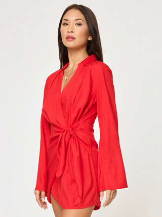 Las Palmas Dress (Flame)  ONLINE EXCLUSIVE