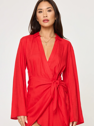 Las Palmas Dress (Flame)  ONLINE EXCLUSIVE