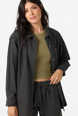 Sevie Shacket (Washed Black)