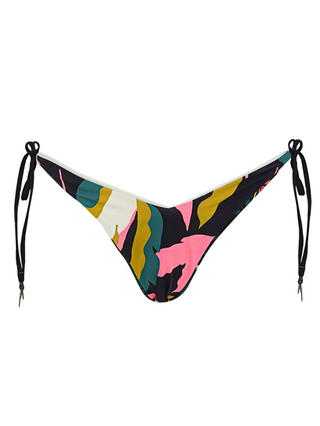Flamingo Night Sunshine Regular Rise Tie Side Bikini Bottom