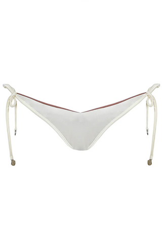 Mocha Pearl Dreamscape Low Rise Single Strap Bikini Bottom