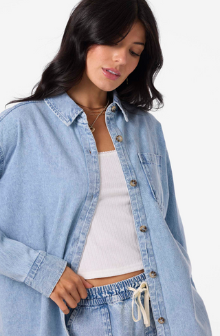 Sevie Shacket Denim (Drifter)