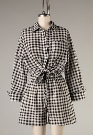 Gingham Shorts (Black/White) ONLINE EXCLUSIVE