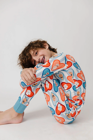 Blue Fur-Ever Valentine Two Piece Set