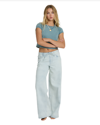 Jade Saltwashed Elastic Pant (Blue Mist)