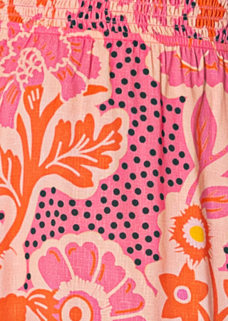 Blush Floral Scarlett Short Dress